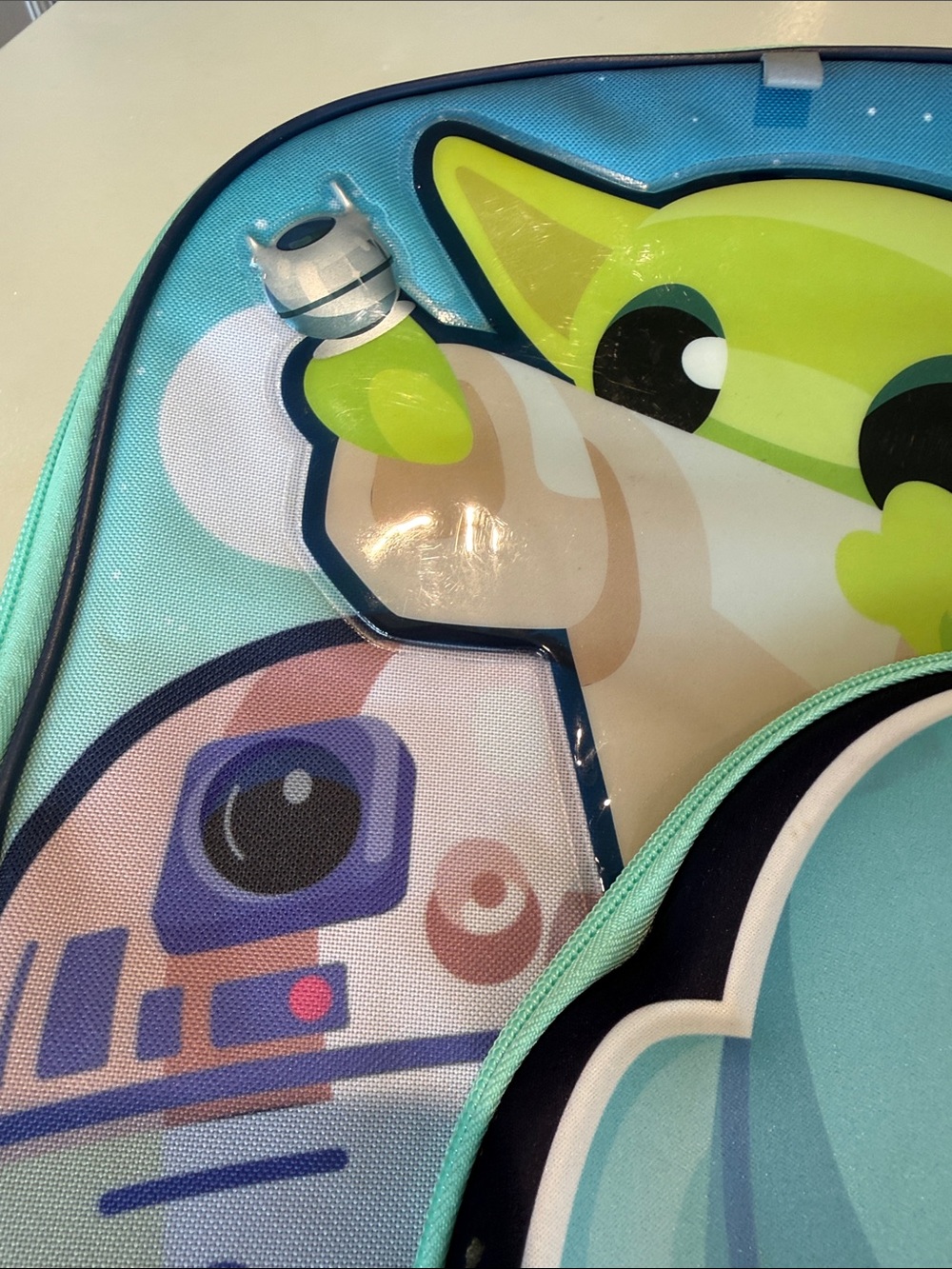 Bioworld Lucasfilm Mandalorian Baby Yoda Character Kids Backpack Blue - Picture 6 of 15